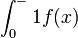 \int_0^-1 f(x)